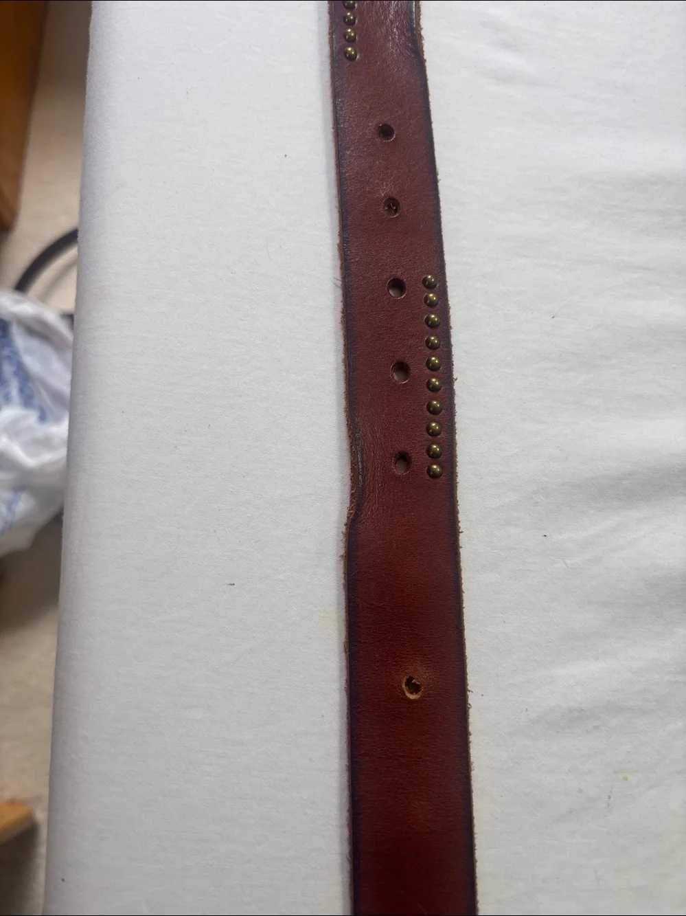 Linea Pelle Vintage Suede Leather Strap - Brown
